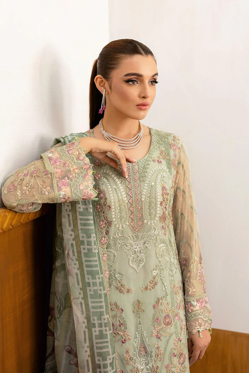 Ramsha | Chevron Chiffon Collection | A-1003 - Rang-e-Khaas