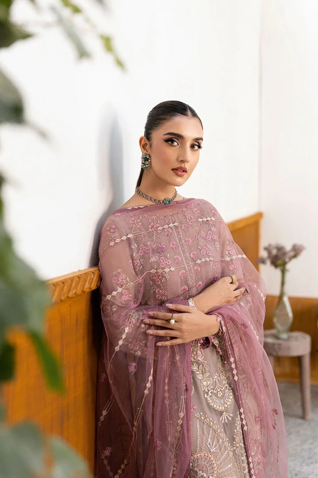 Ramsha | Chevron Chiffon Collection | A-1009 - Rang-e-Khaas