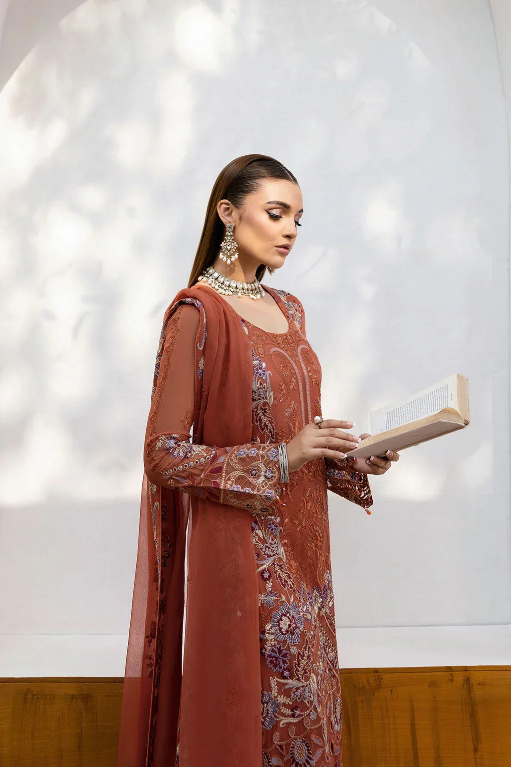 Ramsha | Chevron Chiffon Collection | A-1007 - Rang-e-Khaas