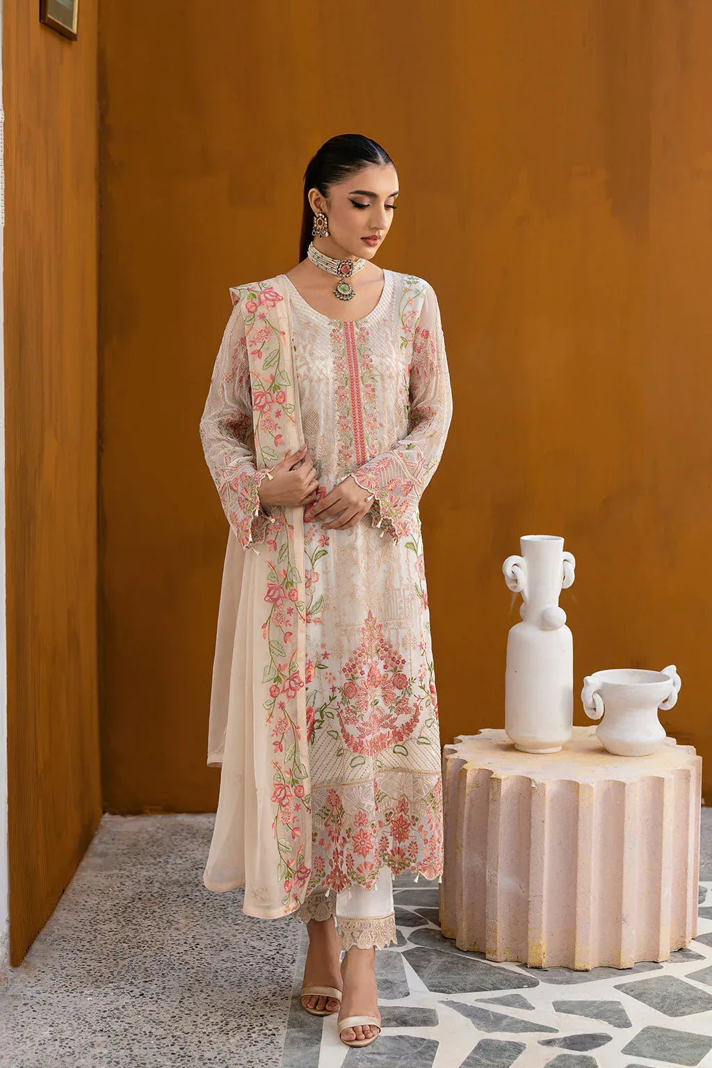 Ramsha | Chevron Chiffon Collection | A-1011 - Rang-e-Khaas