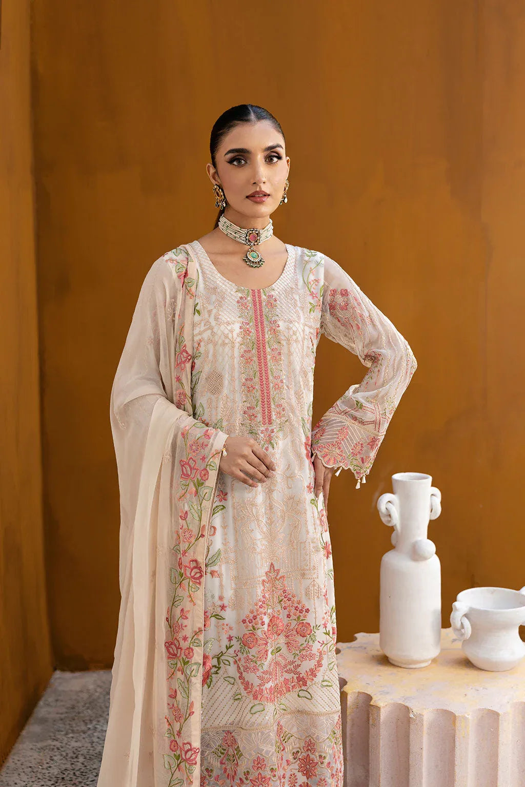 Ramsha | Chevron Chiffon Collection | A-1011 - Rang-e-Khaas