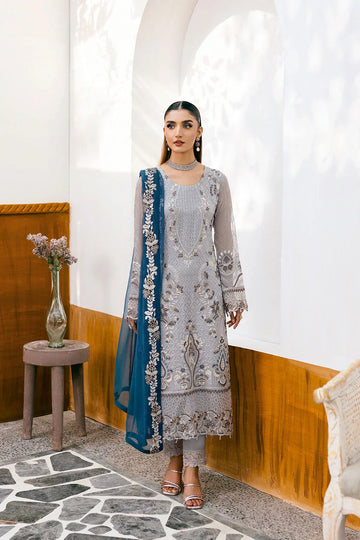 Ramsha | Chevron Chiffon Collection |A-1001 - Rang-e-Khaas