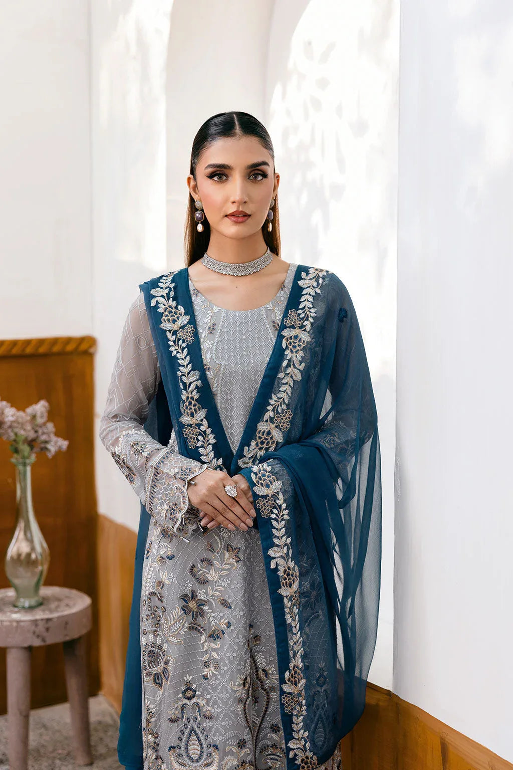 Ramsha | Chevron Chiffon Collection |A-1001 - Rang-e-Khaas