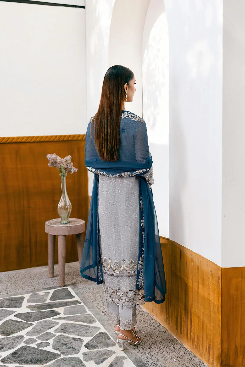 Ramsha | Chevron Chiffon Collection |A-1001 - Rang-e-Khaas
