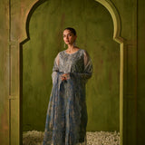 Dhanak | Festive Formals | SS24DU-3196 BLUE 3Pcs