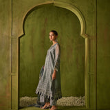 Dhanak | Festive Formals | SS24DU-3196 BLUE 3Pcs
