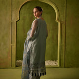 Dhanak | Festive Formals | SS24DU-3196 BLUE 3Pcs