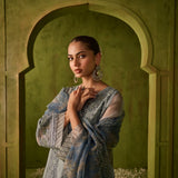 Dhanak | Festive Formals | SS24DU-3196 BLUE 3Pcs
