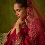 Dhanak | Festive Formals | SS24DU-3200 DARK-PINK 3Pcs
