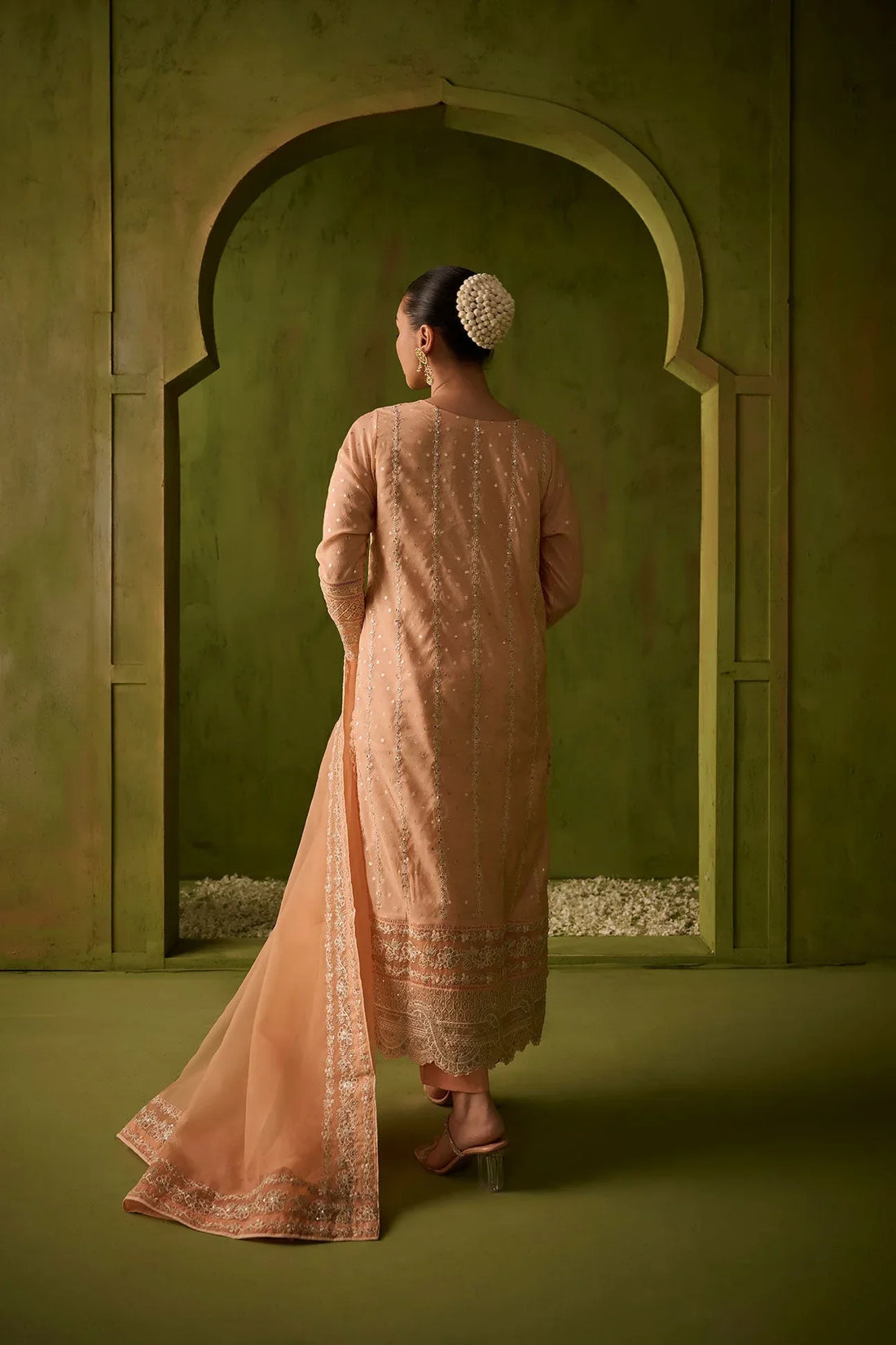 Dhanak | Festive Formals | SS24DU-3199 L-PINK 3Pcs - Rang-e-Khaas