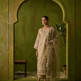 Dhanak | Festive Formals | SS24DU-3194 BEIGE 3Pcs