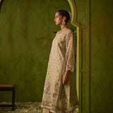 Dhanak | Festive Formals | SS24DU-3194 BEIGE 3Pcs