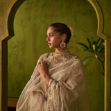 Dhanak | Festive Formals | SS24DU-3194 BEIGE 3Pcs