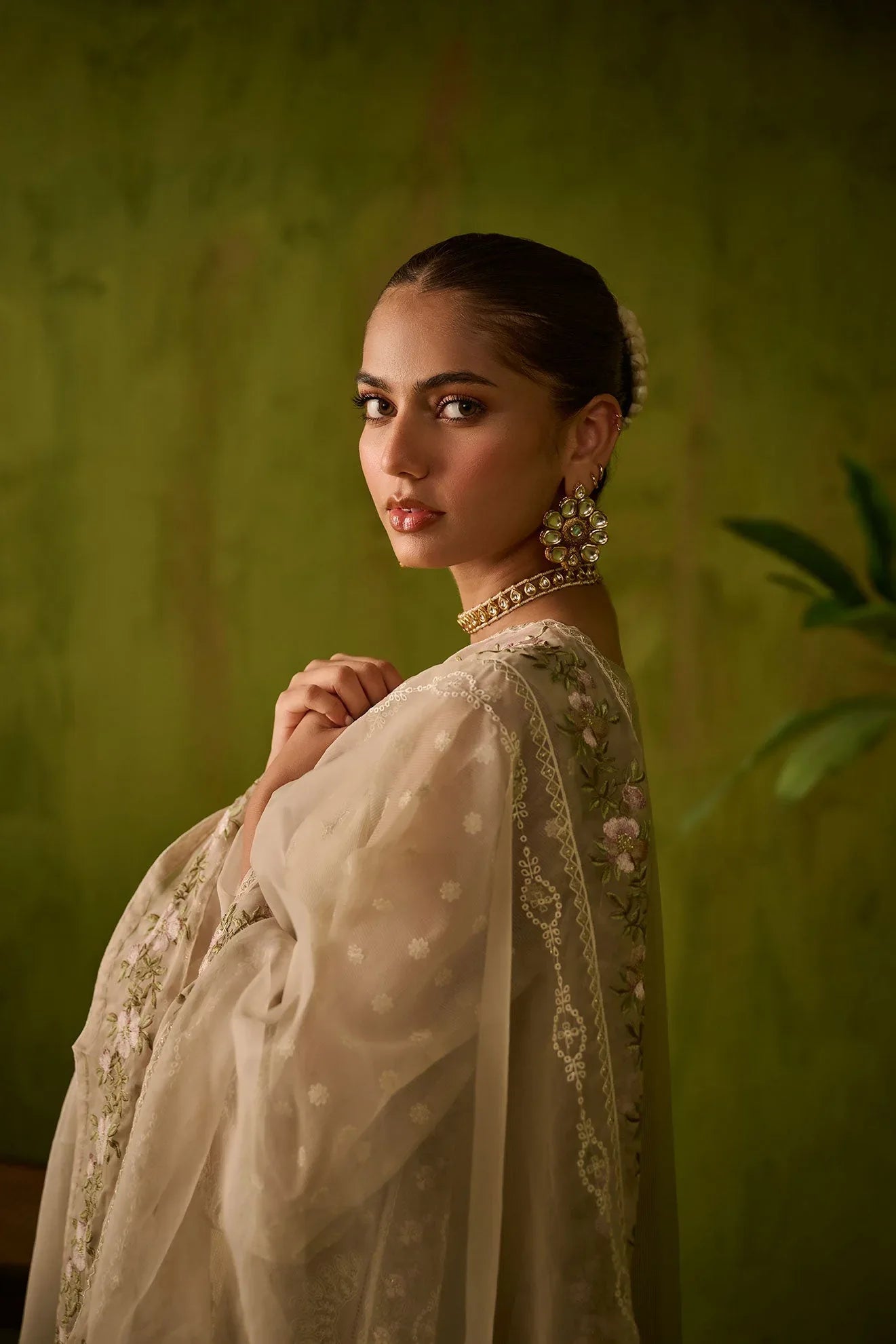 Dhanak | Festive Formals | SS24DU-3194 BEIGE 3Pcs - Rang-e-Khaas