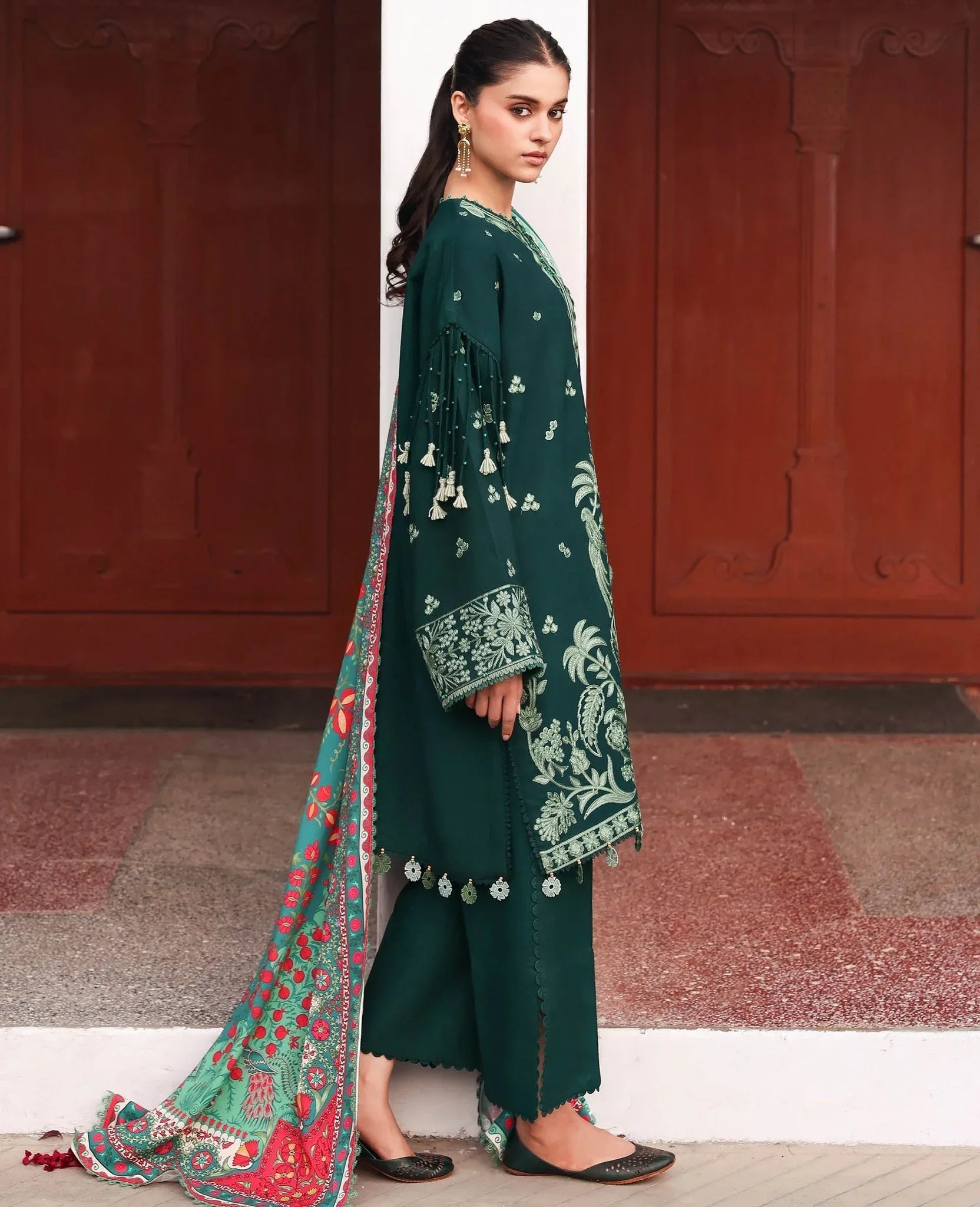 Republic Womenswear | Amaris Luxury Shawl 25 | Celeste - Rang-e-Khaas