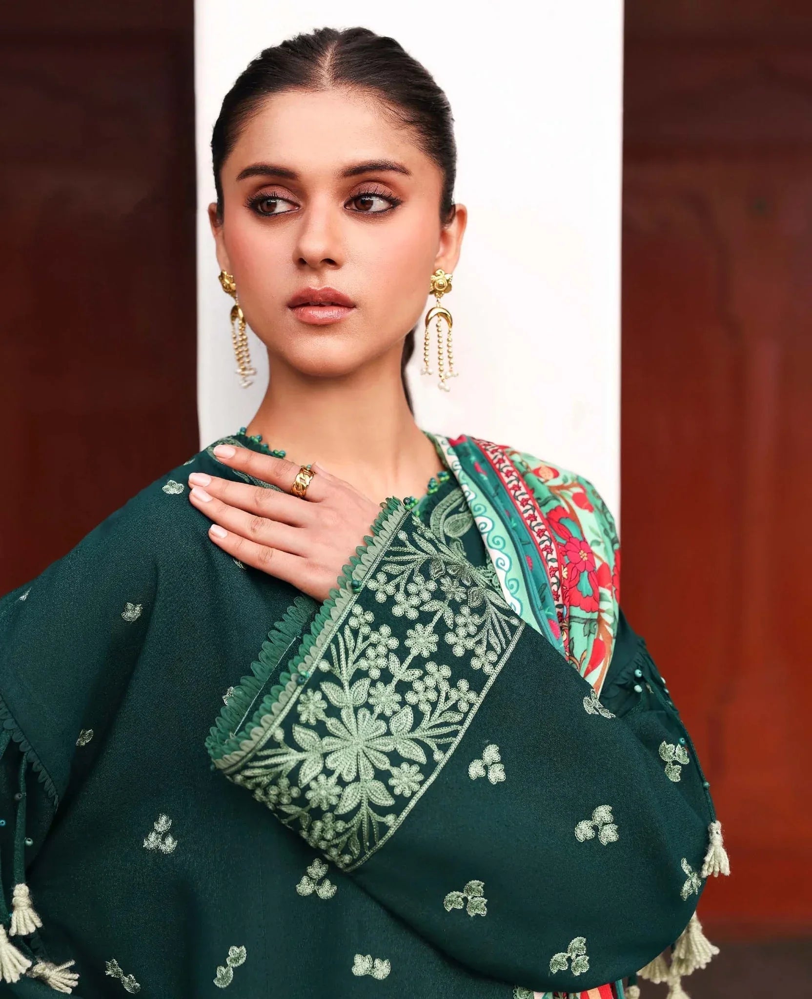 Republic Womenswear | Amaris Luxury Shawl 25 | Celeste - Rang-e-Khaas