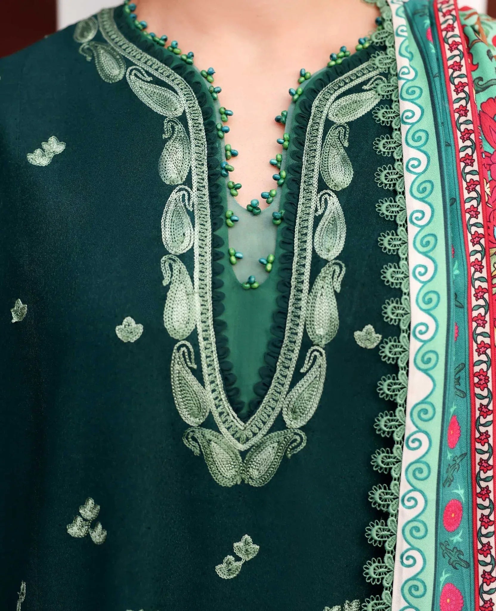 Republic Womenswear | Amaris Luxury Shawl 25 | Celeste - Rang-e-Khaas