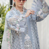 Maria B | Luxury Lawn | EL-23-10-Ice Blue