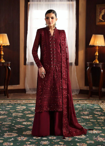 Gulaal | I Evayna Embroidered Chiffon | Vezeen - Rang-e-Khaas
