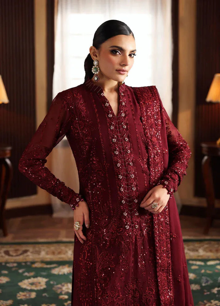 Gulaal | I Evayna Embroidered Chiffon | Vezeen - Rang-e-Khaas