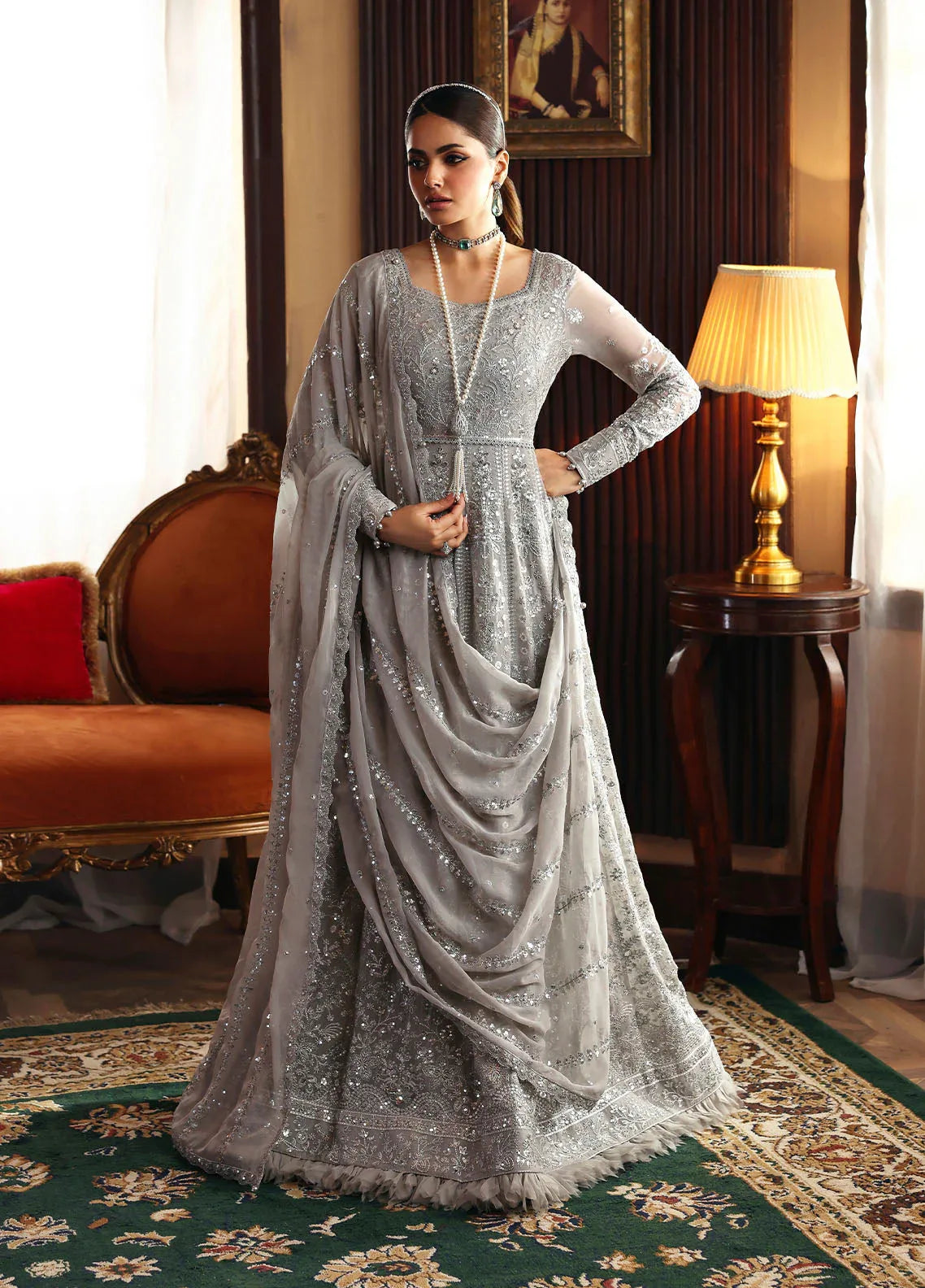 Gulaal | I Evayna Embroidered Chiffon | Sheyza - Rang-e-Khaas
