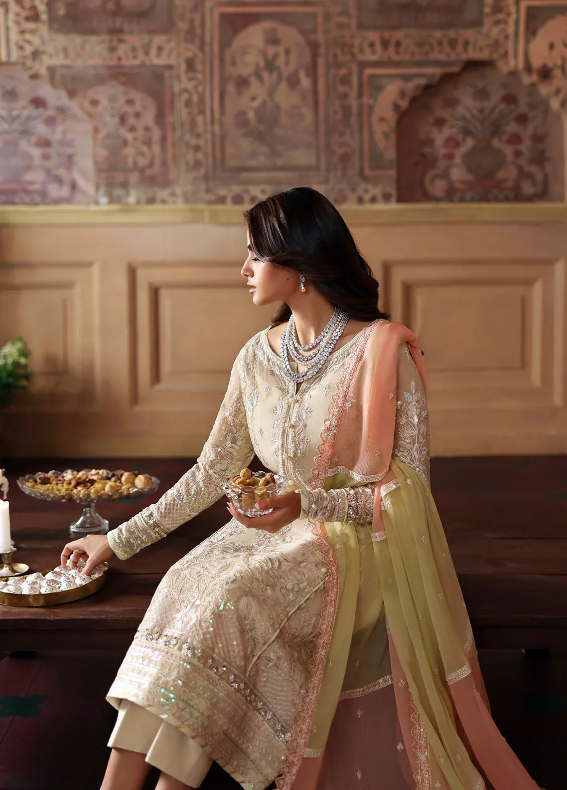 Gulaal | I Evayna Embroidered Chiffon | Fareyah - Rang-e-Khaas
