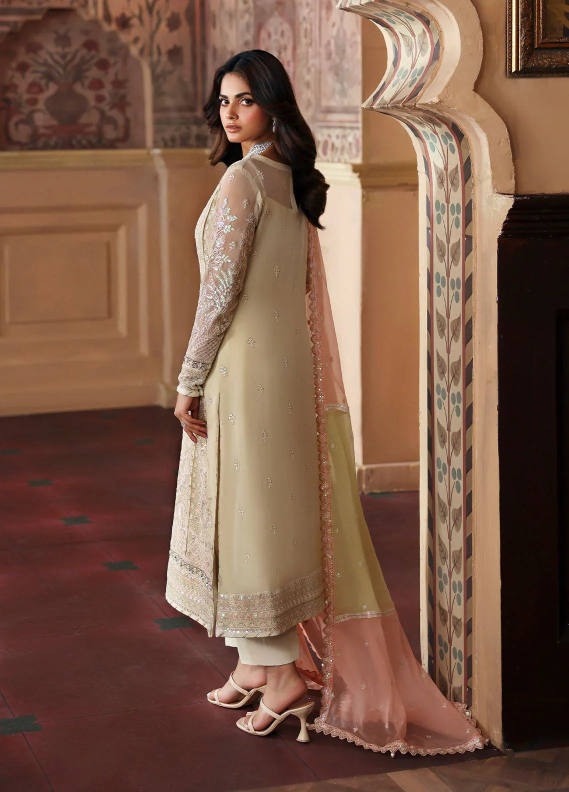 Gulaal | I Evayna Embroidered Chiffon | Fareyah - Rang-e-Khaas