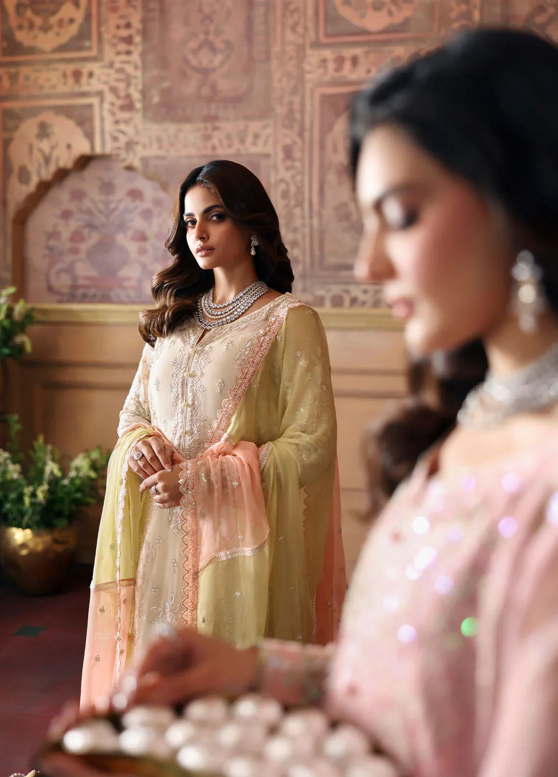 Gulaal | I Evayna Embroidered Chiffon | Fareyah - Rang-e-Khaas