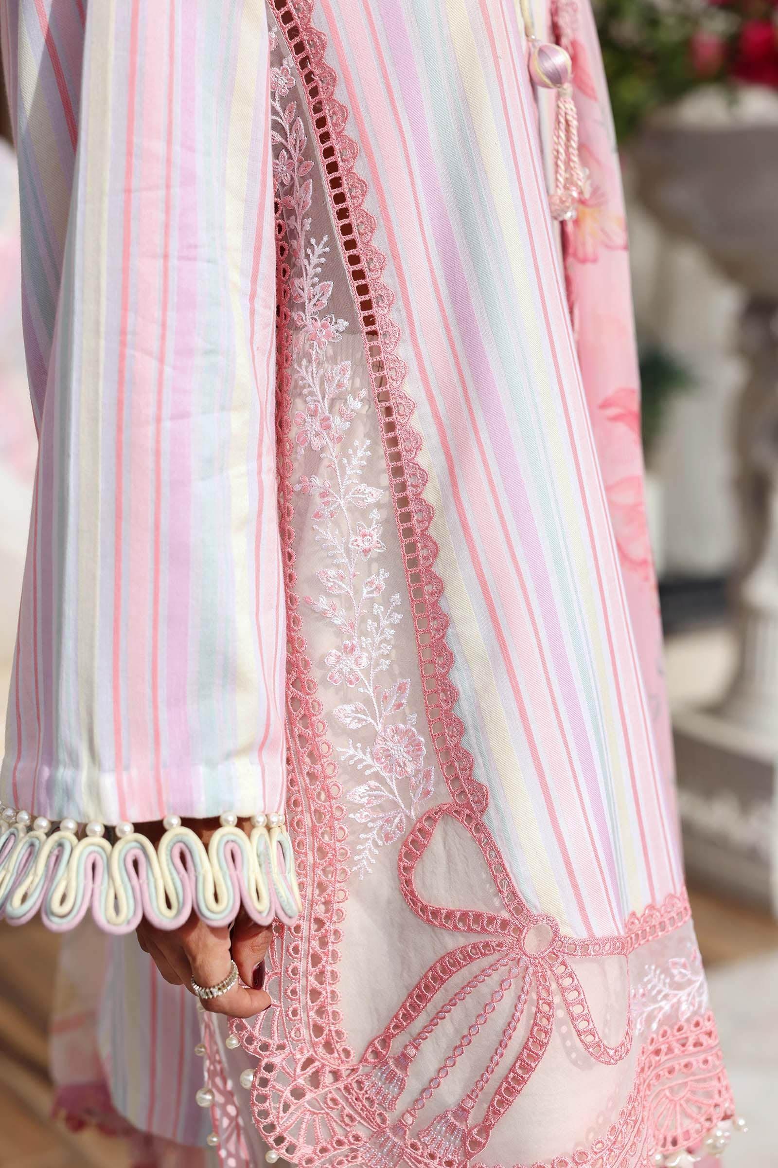 Maria B 3 Piece Stitched Embroidered Jacquard Suit