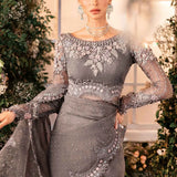 MARIA B__3 Piece Embroidered Organza Suit | BD-2902