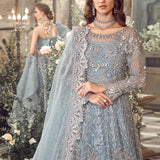 MARIA B-MBROIDERED | Ice Blue BD-2702
