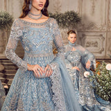 MARIA B-MBROIDERED | Ice Blue BD-2702