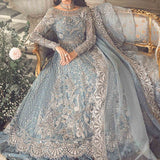 MARIA B-MBROIDERED | Ice Blue BD-2702