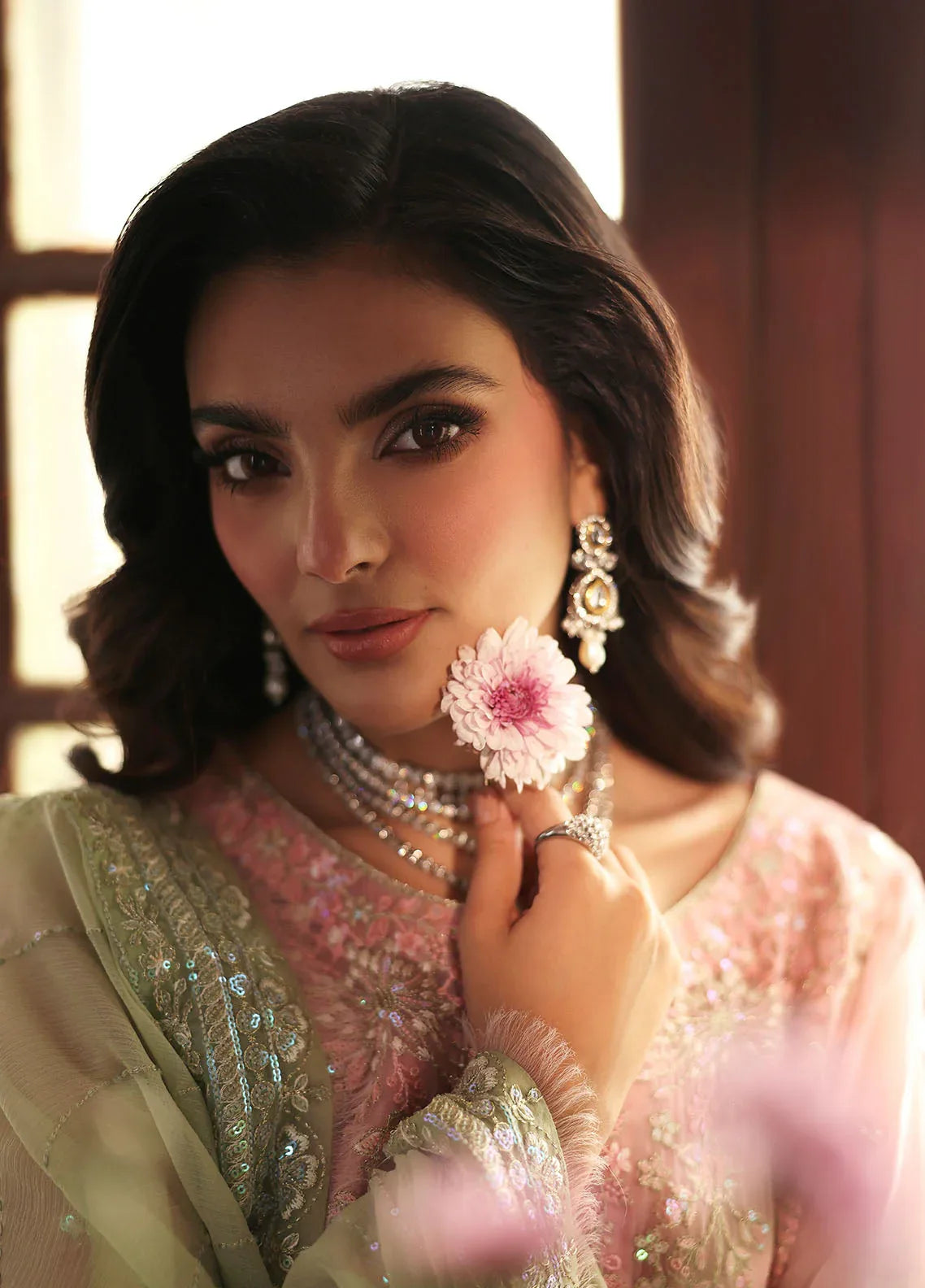 Gulaal | I Evayna Embroidered Chiffon | Layana - Rang-e-Khaas