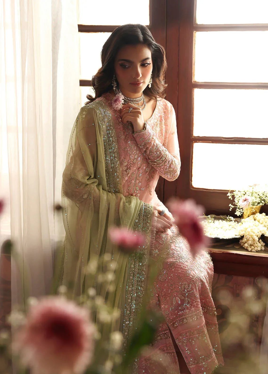 Gulaal | I Evayna Embroidered Chiffon | Layana - Rang-e-Khaas