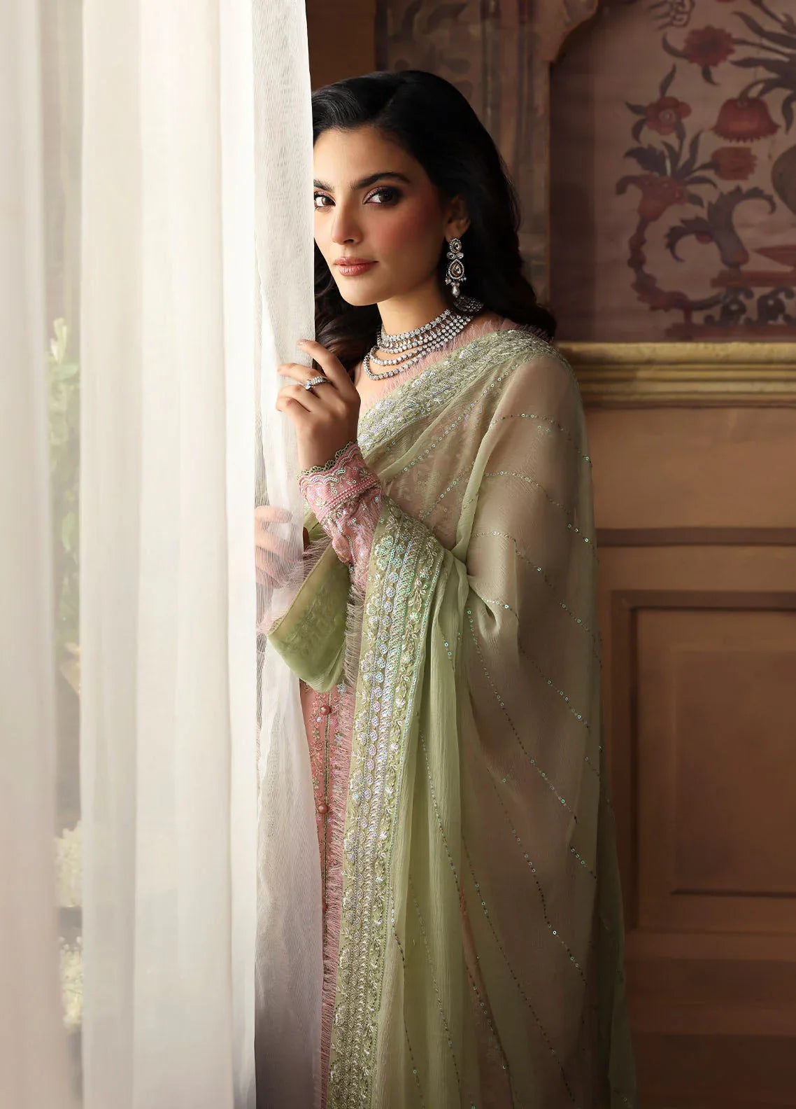 Gulaal | I Evayna Embroidered Chiffon | Layana - Rang-e-Khaas