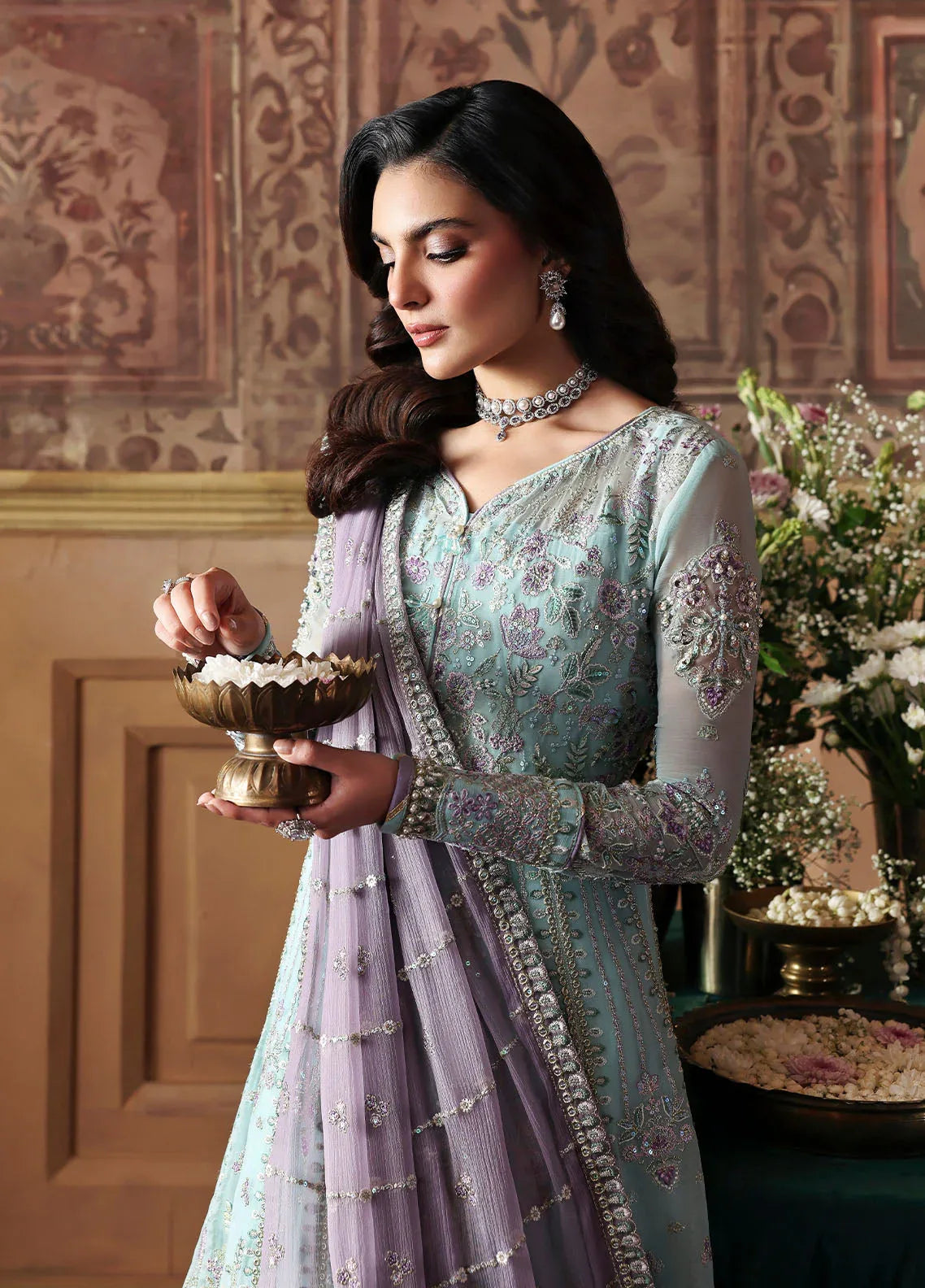 Gulaal | I Evayna Embroidered Chiffon | Delina - Rang-e-Khaas