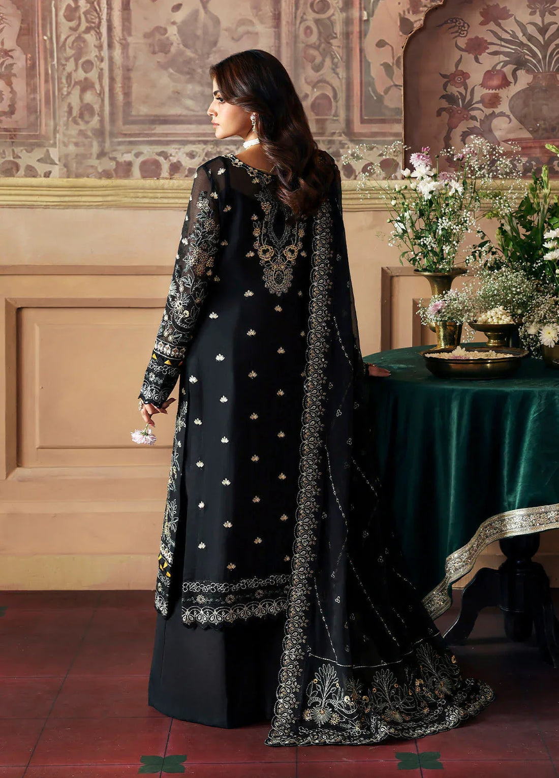 Gulaal | I Evayna Embroidered Chiffon |Deenah - Rang-e-Khaas