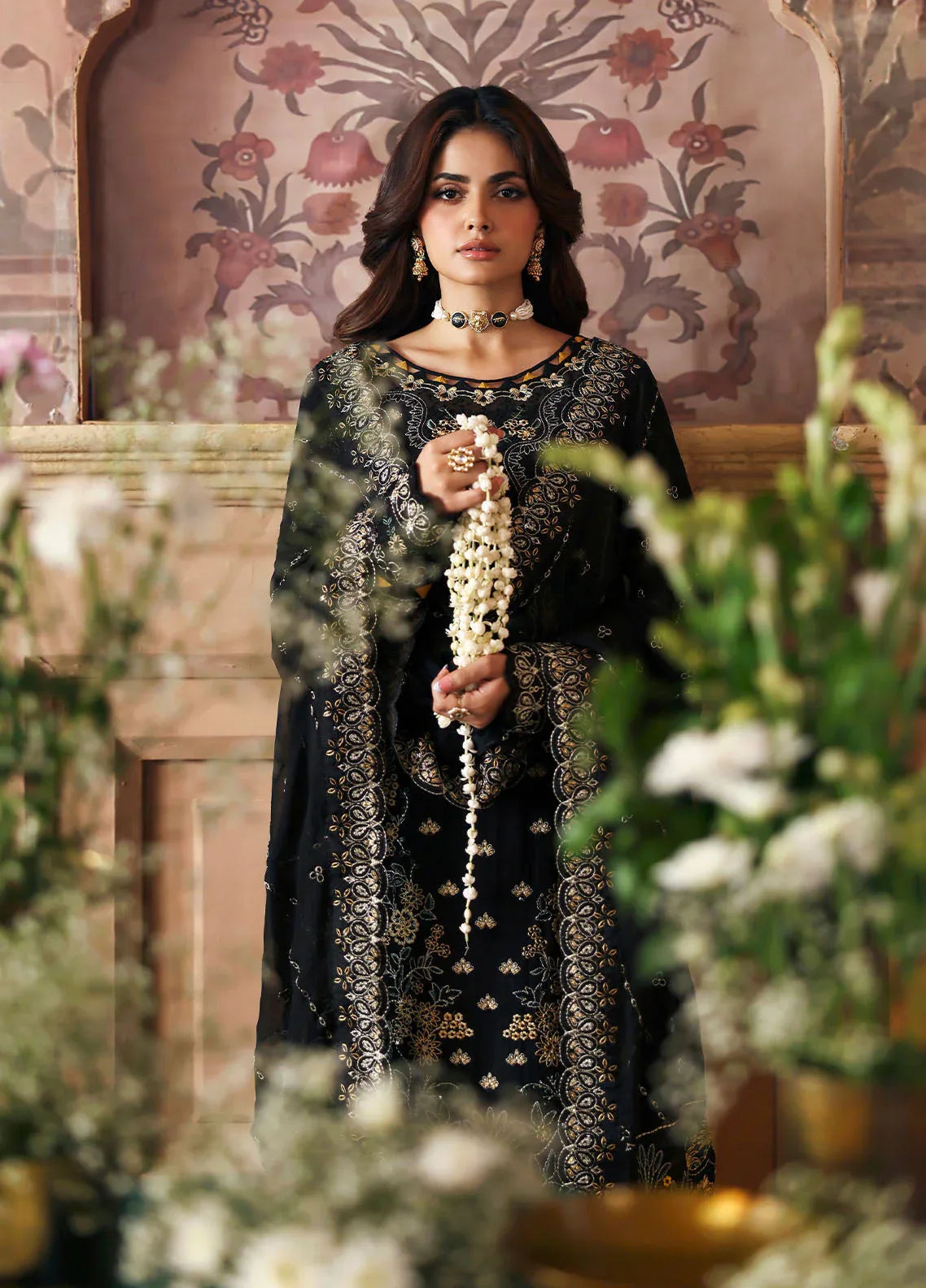 Gulaal | I Evayna Embroidered Chiffon |Deenah - Rang-e-Khaas