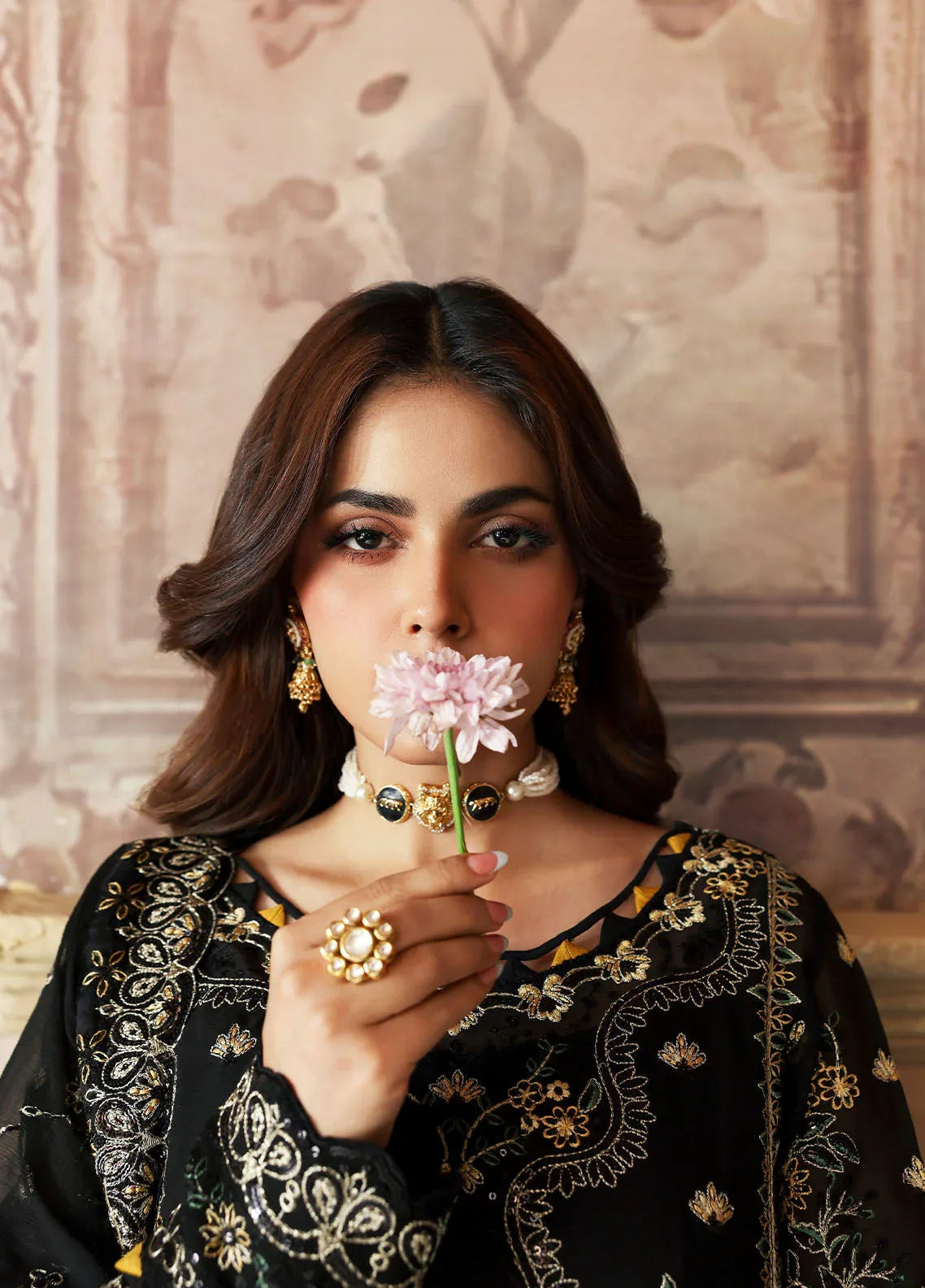 Gulaal | I Evayna Embroidered Chiffon |Deenah - Rang-e-Khaas
