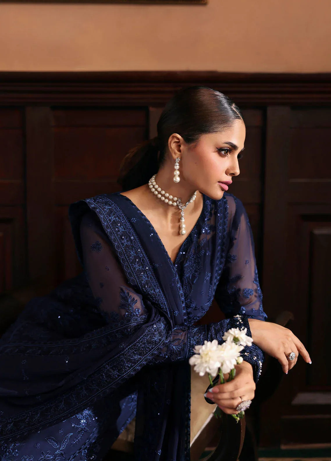 Gulaal | I Evayna Embroidered Chiffon | Leesha - Rang-e-Khaas