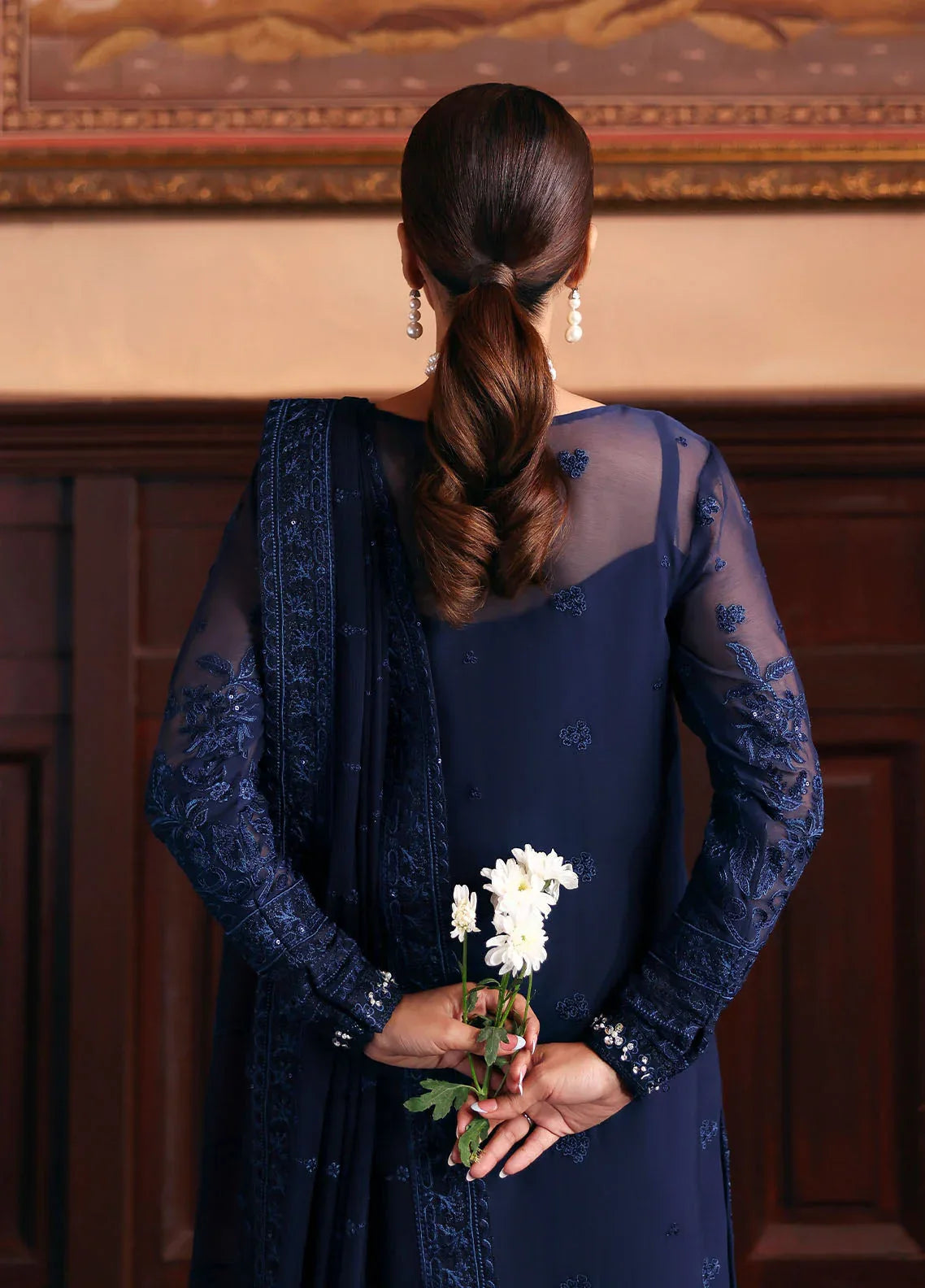 Gulaal | I Evayna Embroidered Chiffon | Leesha - Rang-e-Khaas