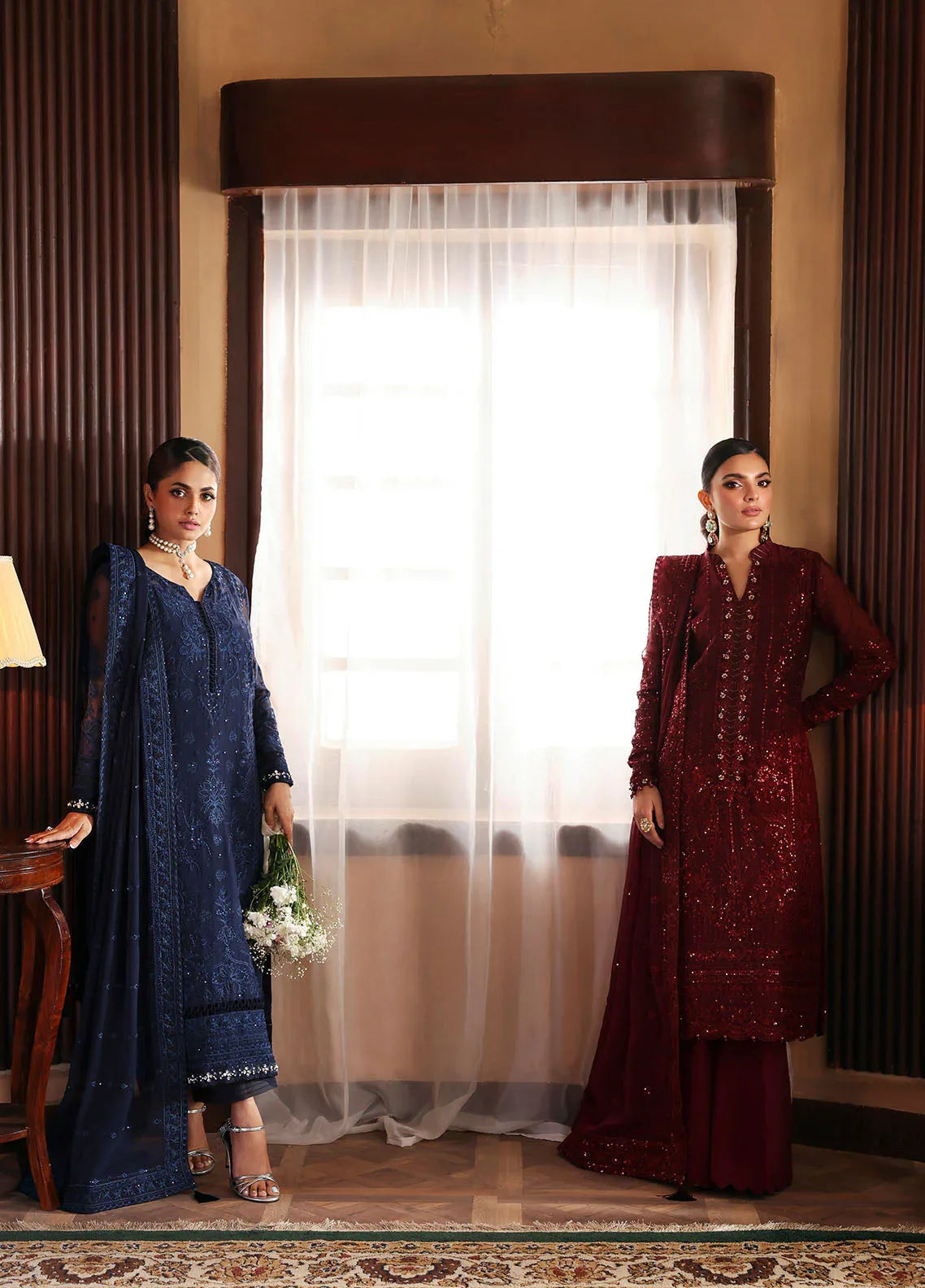 Gulaal | I Evayna Embroidered Chiffon | Leesha - Rang-e-Khaas