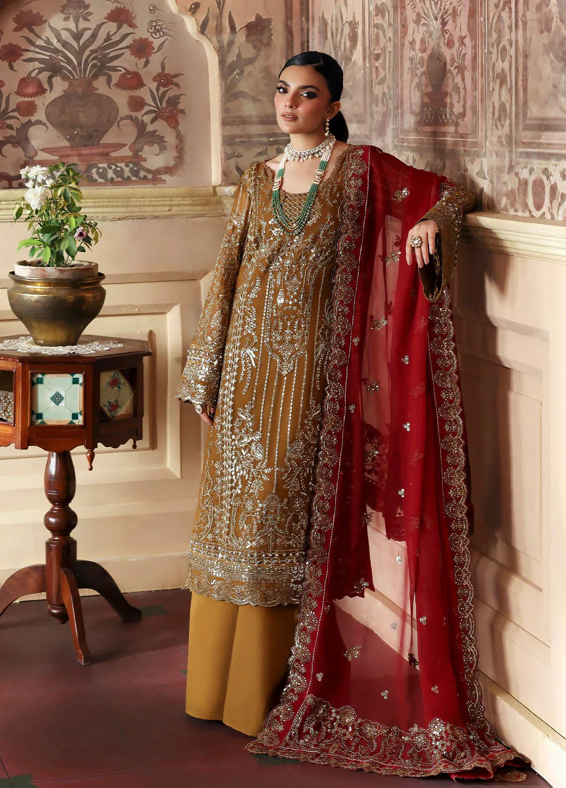 Gulaal | I Evayna Embroidered Chiffon | Dinara - Rang-e-Khaas