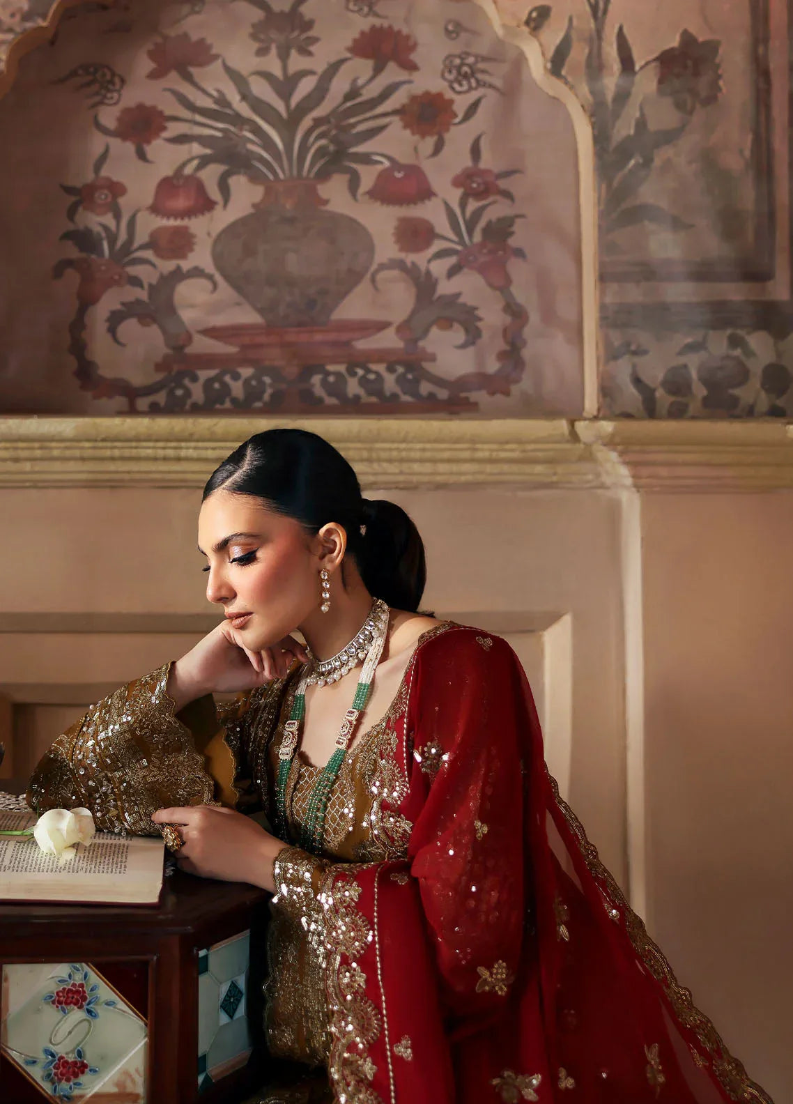 Gulaal | I Evayna Embroidered Chiffon | Dinara - Rang-e-Khaas