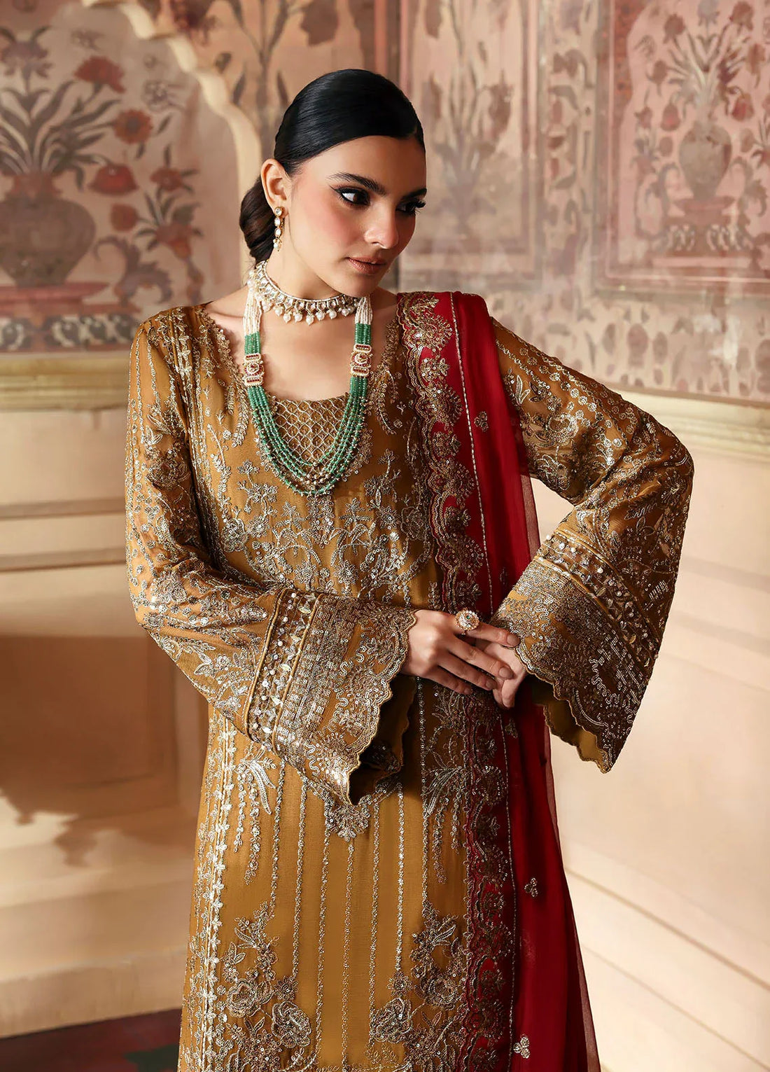 Gulaal | I Evayna Embroidered Chiffon | Dinara - Rang-e-Khaas