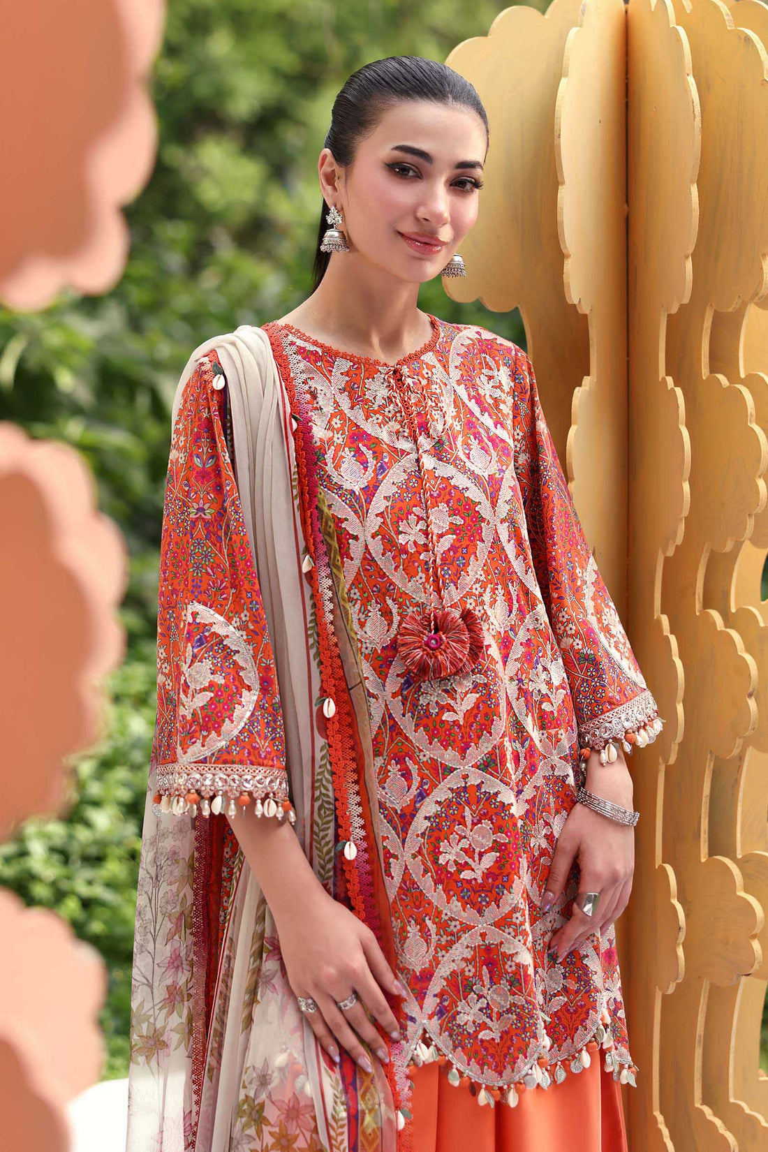 Maria B 3 Piece Stitched Embroidered Lawn Suit