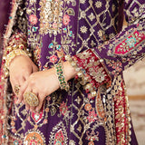 MARIA B__3 Piece Embroidered Raw Silk Suit | BD-2903