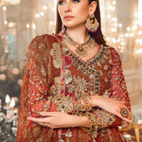 MARIA B-MBROIDERED | Maroon BD-2705