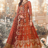 MARIA B-MBROIDERED | Maroon BD-2705